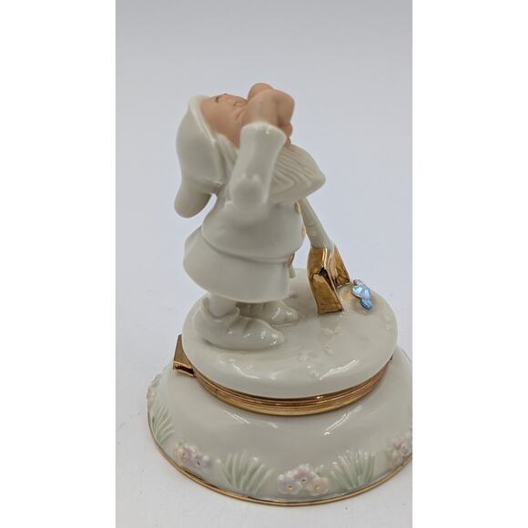 LENOX DISNEY Sneezy Porcelain Treasure Box - 24 Carat Gold Trim - Picture 3 of 14